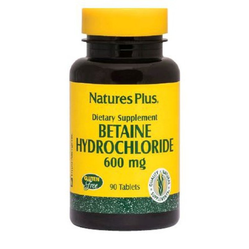 Natures Pl Betaina Hcl 600 Mg 90 Comp