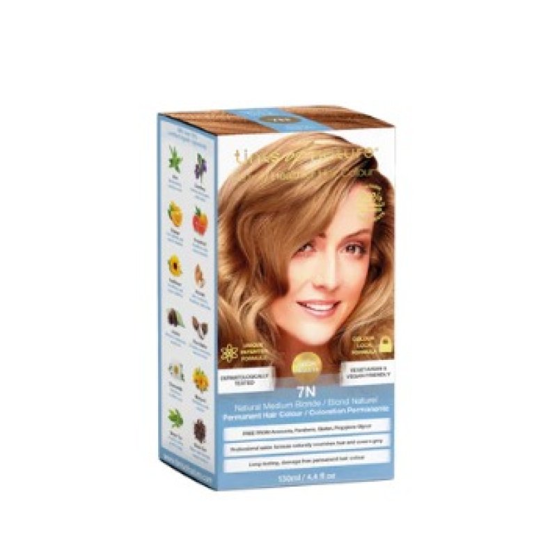 Tints of Nature 7N Natural Medium Blonde Permanent Hair Dye 130ml