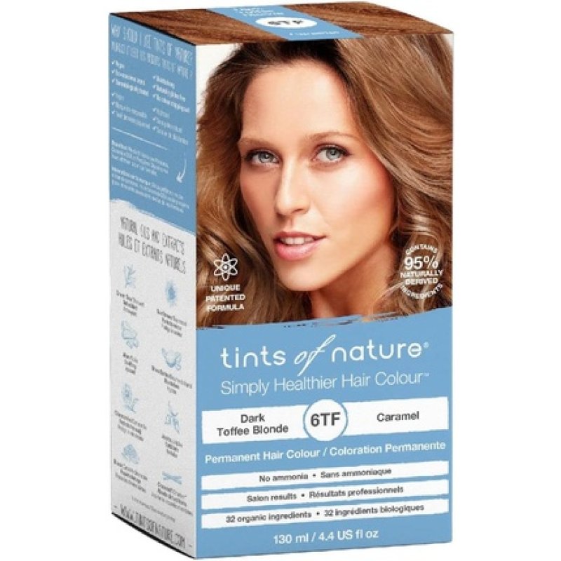 Tints of Nature 6TF Dark Toffee Blonde Permanent Hair Dye 130ml