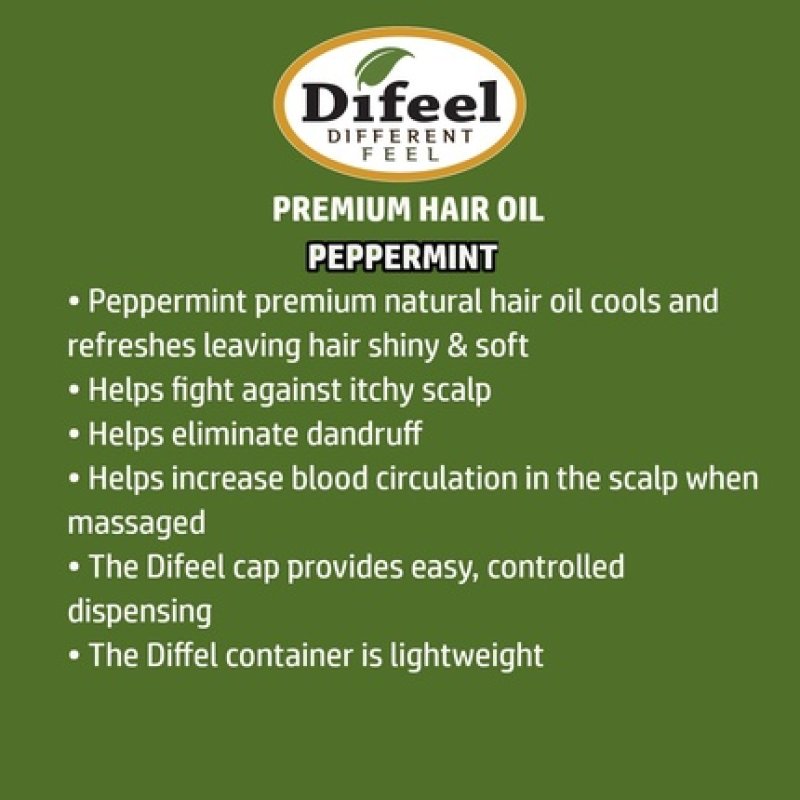 Difeel Premium Peppermint Oil Natural Hair Oil 235ml