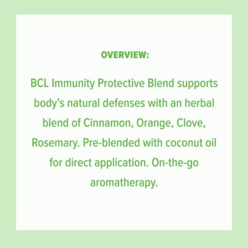 BCL Be Care Love Essential Oil Aromatherapy Roll-On Immunity 0.34 fl oz