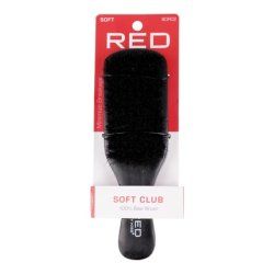 Red Kiss Professional 100 Boar Soft Club - A Premium Hair Brush For Smooth Styling