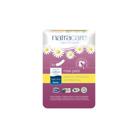 Natracare Maxi Pads Night Time 10 Pads