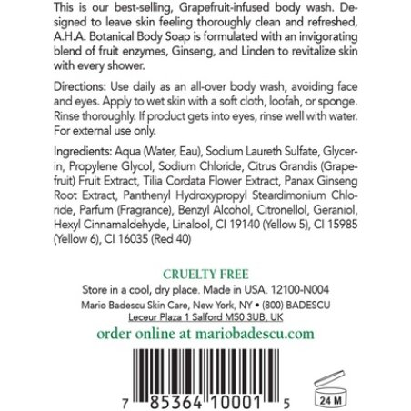 Mario Badescu A.H.A. Botanical Body Soap - For All Skin Types 236ml