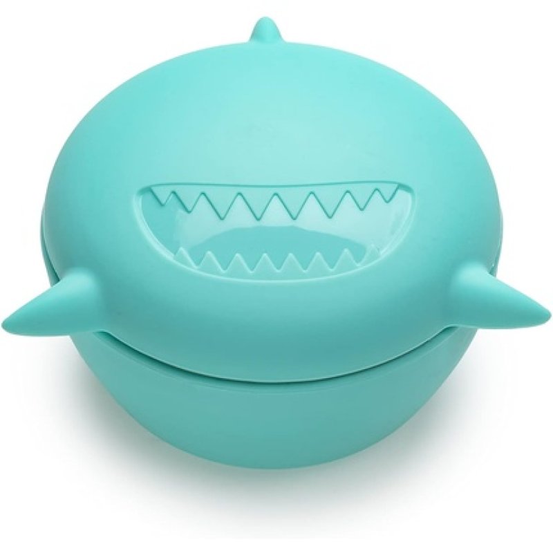 Melii Silicone Animal Bowls with Lid - Shark Food Storage Container