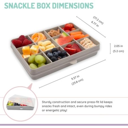 Melii Snackle Box Divided Snack Container for Kids
