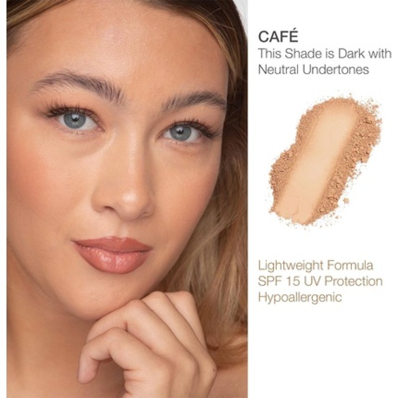 Bellapierre Compact Mineral Foundation SPF 15 Vegan Cruelty Free Hypoallergenic Full Coverage 10 Grams Cafe