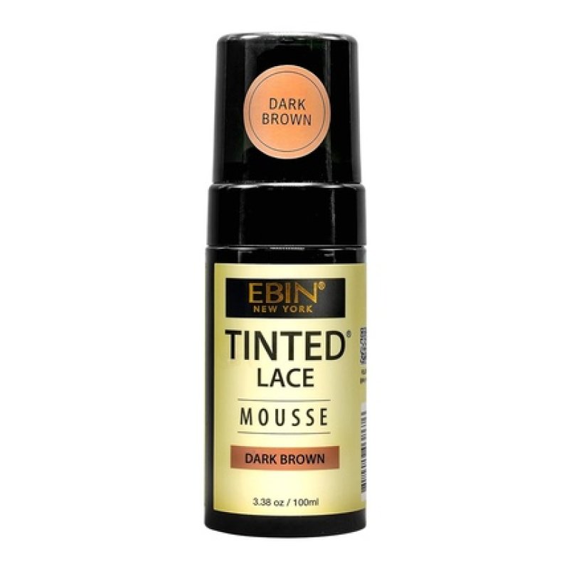 Ebin Tinted Lace Mousse - Medium Dark Brown, 3.38 Oz