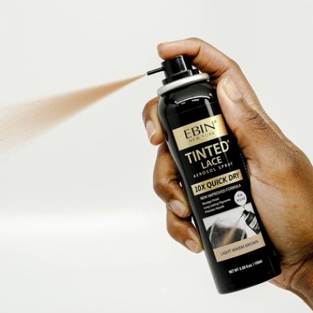EBIN NEW YORK Tinted Lace Spray 3.38oz 100ml Light Warm Brown