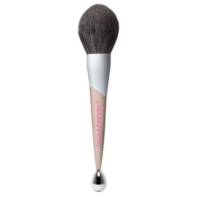 beautyblender Big Boss Double-Sided Powder Brush for Setting Powder, Pressed Powder, Bronzer, and More with Cooling