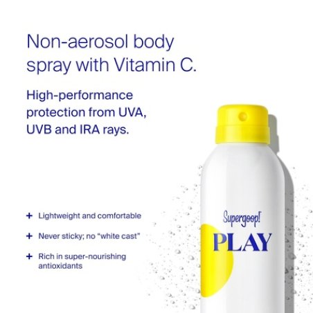 Supergoop! Play Antioxidant Body Mist with Vitamin C 6 Fl Oz SPF 50