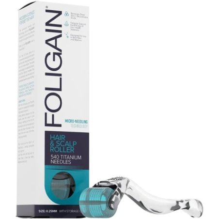 Foligain Hair and Scalp Roller for Thinning Hair for Men and Women