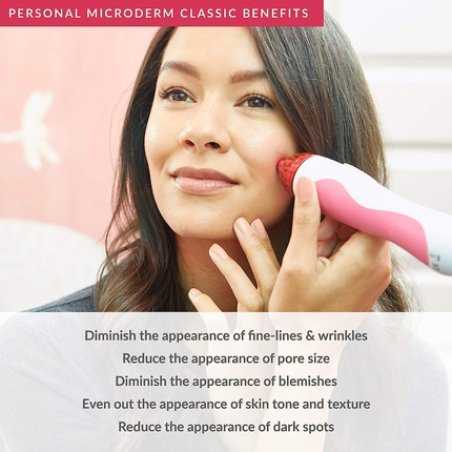 PMD Personal Microderm Classic Microdermabrasion Kit for Face and Body with Peeling Crystals and Vacuum Suction for