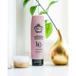 RICH Pure Luxury Silver Blonde Shampoo Purple Shampoo for Blonde Platinum Bleached Silver Gray Ash and Brassy Hair No