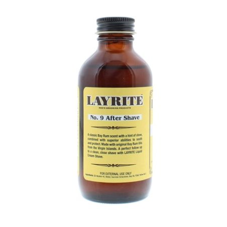 Layrite No.9 Bay Rum Aftershave 118ml Cooling Invigorating Soothing