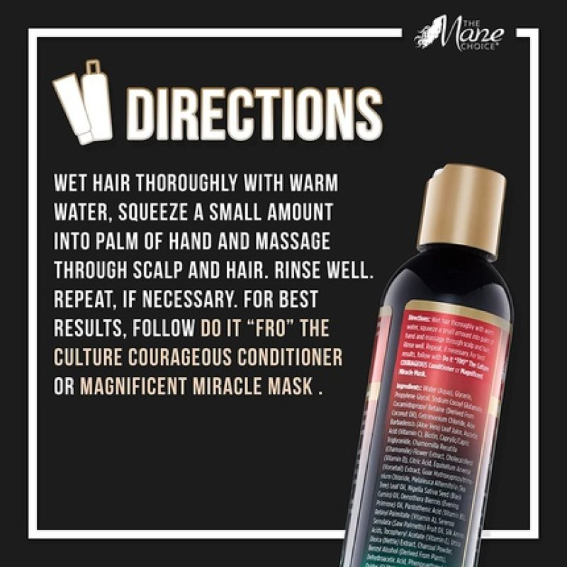 THE MANE CHOICE Do It FRO The Culture Untouchable Definition & Unmatched Volume Powerful Shampoo 8oz