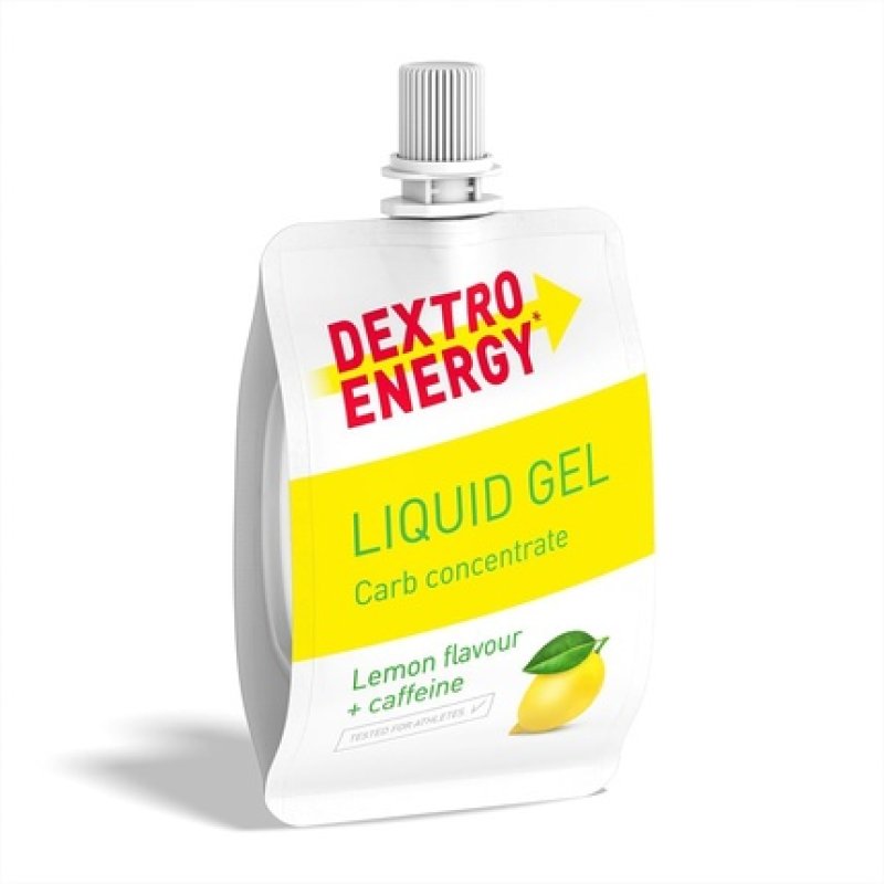 Dextro Energy Lemon Caffeine Liquid Gel Non-Sticky High Carb 28g