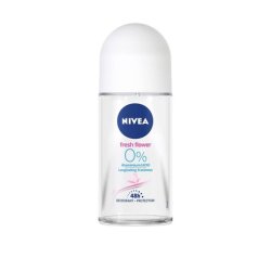 NIVEA Roll On Women 50ml Fresh Flower 0% Aluminium INFINIFRESH Formula Long-lasting Fresh Effect Scientifically Proven