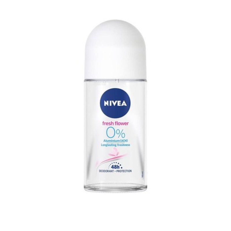 NIVEA Roll On Women 50ml Fresh Flower 0% Aluminium INFINIFRESH Formula Long-lasting Fresh Effect Scientifically Proven