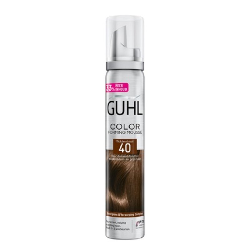 Guhl Color Foaming Mousse 40 Medium Brown - Hair Color