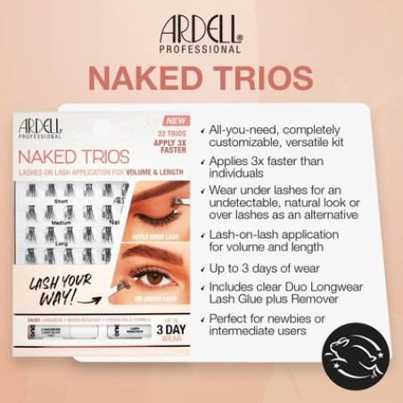 Ardell Naked Lashes Trios Kit Individual False Eyelashes