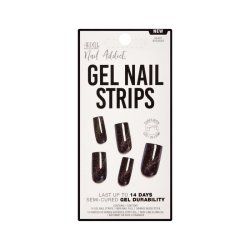 Ardell Nail Addict Gel Nail Strips Ongles des mains Noir Motif 16 pièce(s)