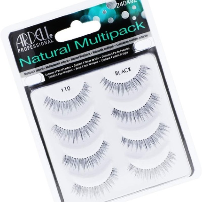 ARDELL Natural Lashes No. 110 False Eyelashes 4 Pair Set - Handmade, Vegan, Flexible and Reusable