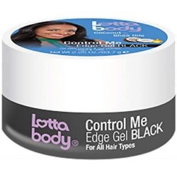 Lotta Body Coconut & Shea Oils Control Me Edge Gel 63.7g Black