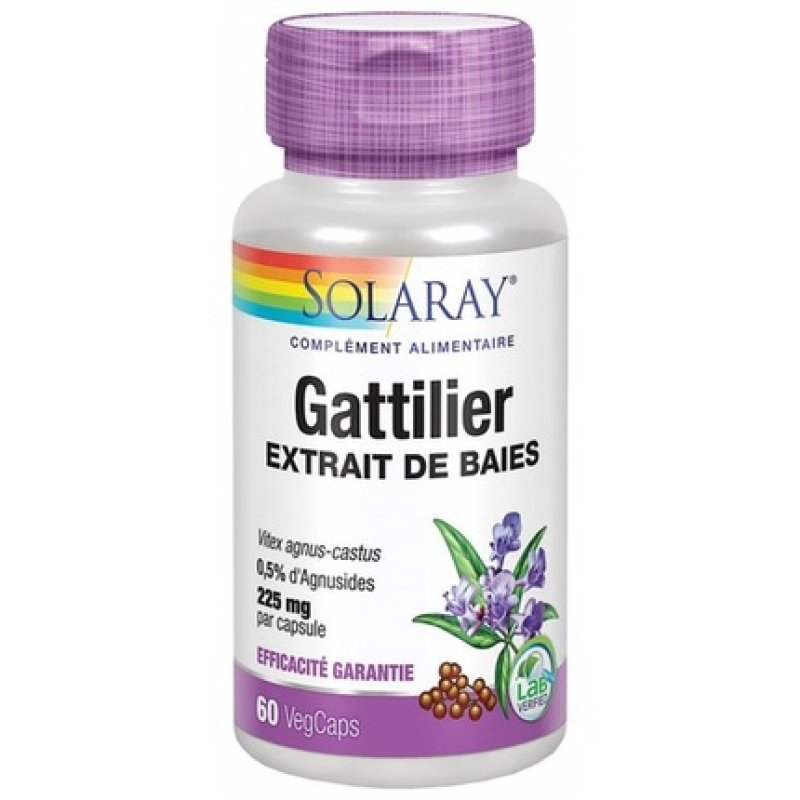 Solaray Gattilier Dietary Supplement 60 Capsules