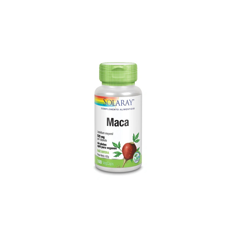 Solaray Maca 525 Mg 100 Capsules - Herbal Supplement