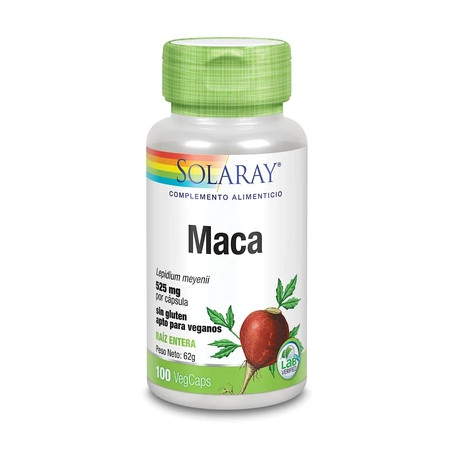 Solaray Maca 525 Mg 100 Capsules - Herbal Supplement