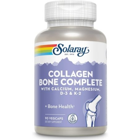 Solaray Collagen Bone Complete Advanced Bone Matrix Formula with Plant Calcium & Magnesium 90 VegCaps 90 Count