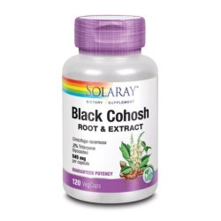 Solaray Black Cohosh Root and Extract 545mg Women's Health 120 Vegcaps