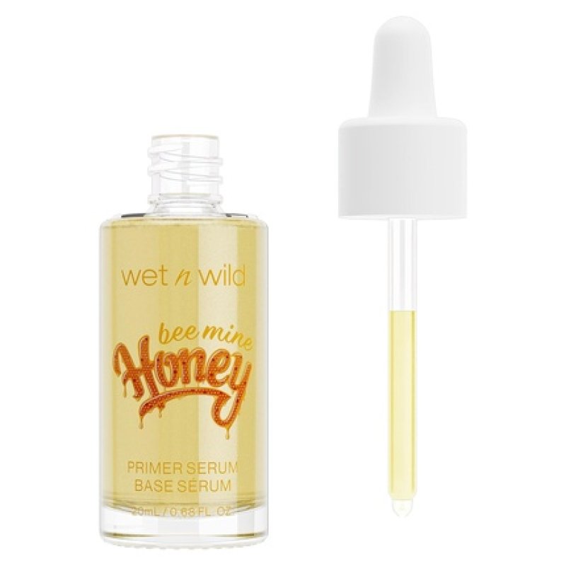 wet n wild Primer Serum Wild Crush Honey Collection 2-in-1 Face Serum with Primer Rose Water, Camellia Leaf Extract,