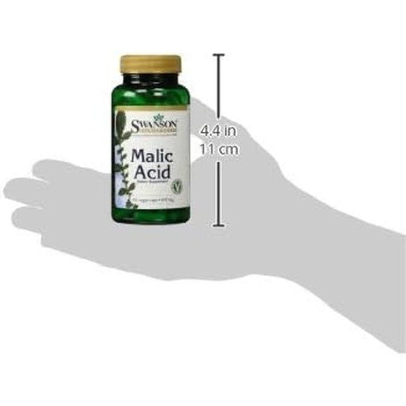 Swanson Malic Acid Natural Supplement Promoting Cellular Energy Production