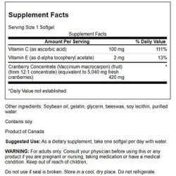 Swanson Super Strength Cranberry Whole Fruit Concentrate 420mg 60 Softgels - Pack of 2