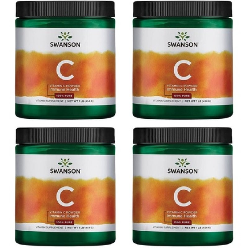 Swanson Vitamin C Powder 100% Pure Ascorbic Acid 1000mg