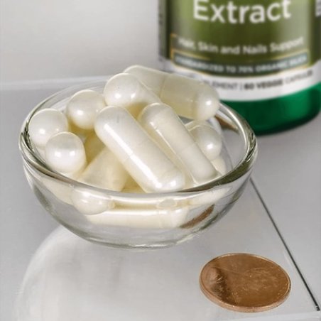 Swanson Bamboo Extract Natural Hair Skin and Nails Supplement 60 Veggie Capsules 300mg