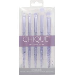 Royal & Langnickel Chique Pink Glitter 5 Piece Makeup Brush Set