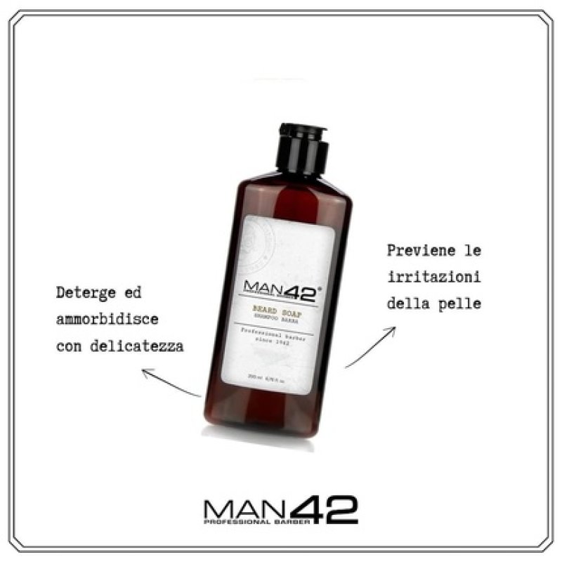 Man 42 Professional Beard Shampoo Beard Soap 200ml
