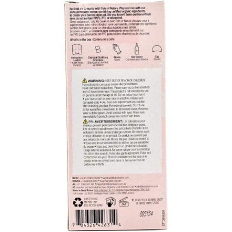 Tints of Nature Bold Colour Fuchsia Semi-Permanent Hair Dye Ammonia-Free and Damage-Free Colouring 70ml