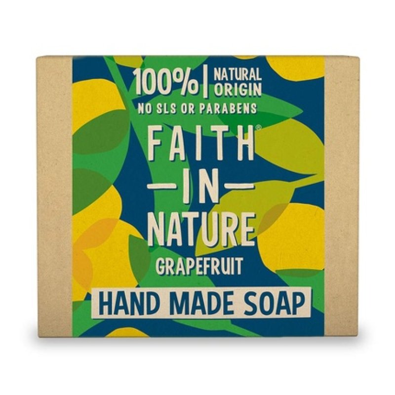 Faith in Nature Natural Grapefruit Hand Soap Refreshing Vegan & Cruelty-Free 100g