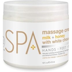 Bio Creative Lab Spa Massage Cream Milk Honey and White Chocolate 16 Ounce