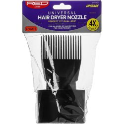 RED by KISS Universal Hair Dryer Nozzle Perfect Fit Dual Grip Short UPIK01