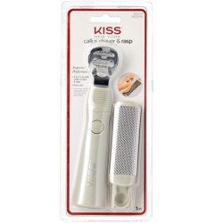 Kiss New York Insta Glide Pedicure File Callus Shaver and Rasp