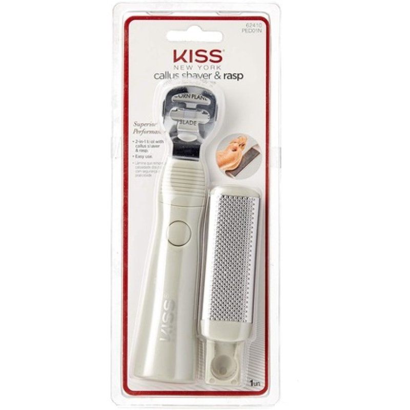 Kiss New York Insta Glide Pedicure File Callus Shaver and Rasp