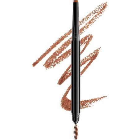 NYX Professional Makeup Precision Brow Pencil Dual Ended with Flat Tip Pencil and Spoolie Brush Vegan Formula Shade