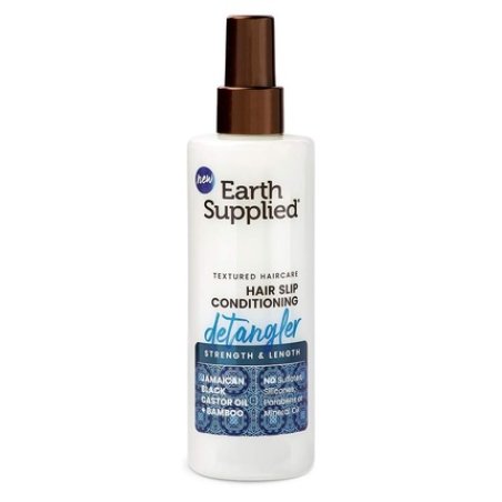 Earth Supplied Hair Slip Conditioning Detangler with Jamaican Black Castor Oil and Bamboo Strength and Length 8.5 fl oz
