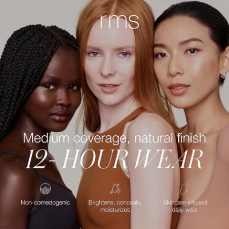 RMS Beauty ReEvolve Natural Finish Foundation Liquid Face Makeup Skin Tint Refillable Pump 33.5 Full Size