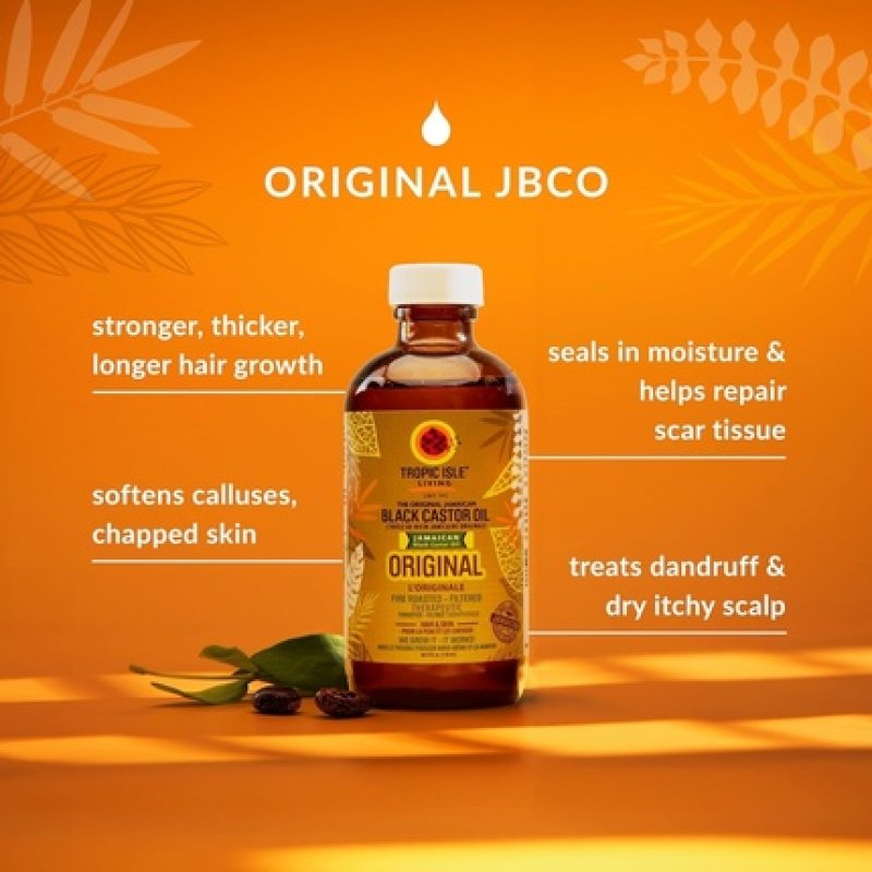 Jamaican Black Castor Oil Rich in Vitamin E Omega Fatty Acids Minerals for Hair Growth Skin Conditioning Eyebrows